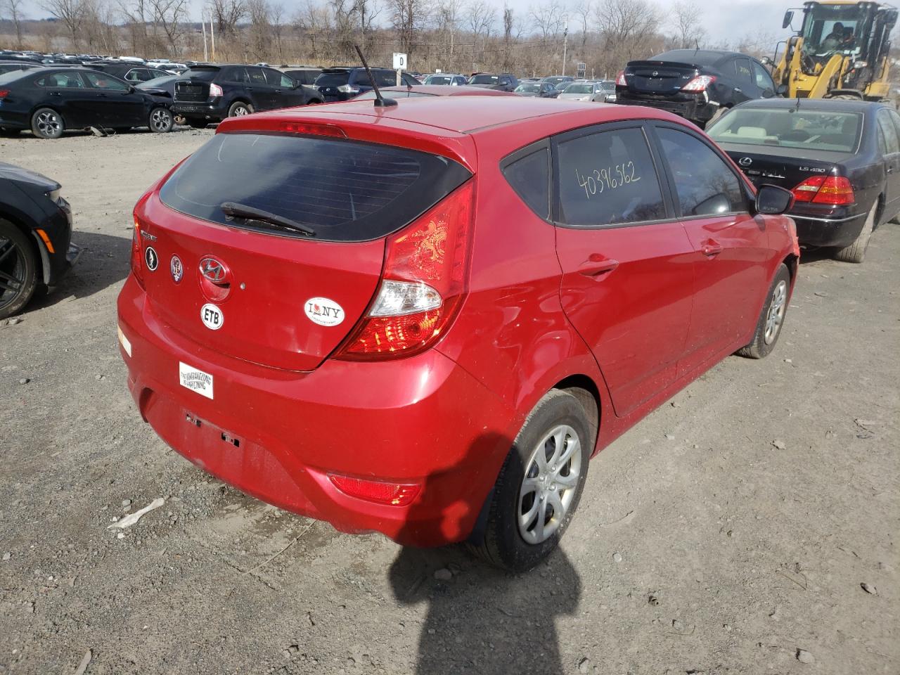 Photo 4 from auction – 2012 HYUNDAI ACCENT GLS with VIN KMHCT5AEXCU040252