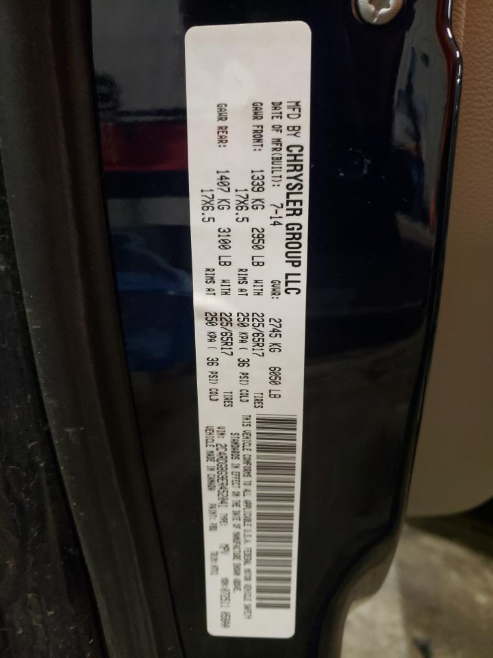 Photo 10 from auction – 2014 DODGE GRAND CARA with VIN 2C4RDGBG9ER452041