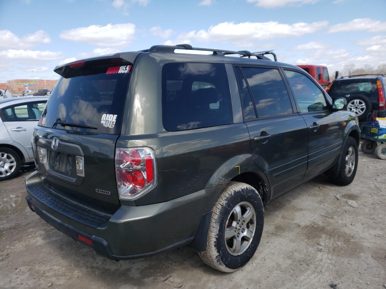 Photo 4 from auction – 2006 HONDA PILOT EX with VIN 2HKYF18676H500104