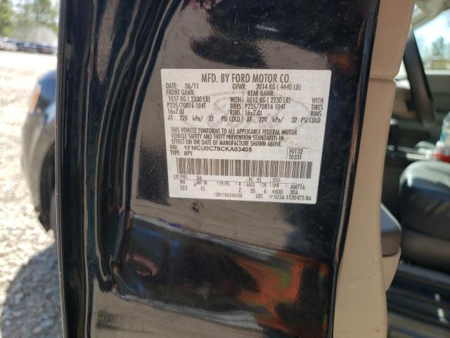 Photo 10 from auction – 2012 FORD ESCAPE XLS with VIN 1FMCU0C78CKA03405