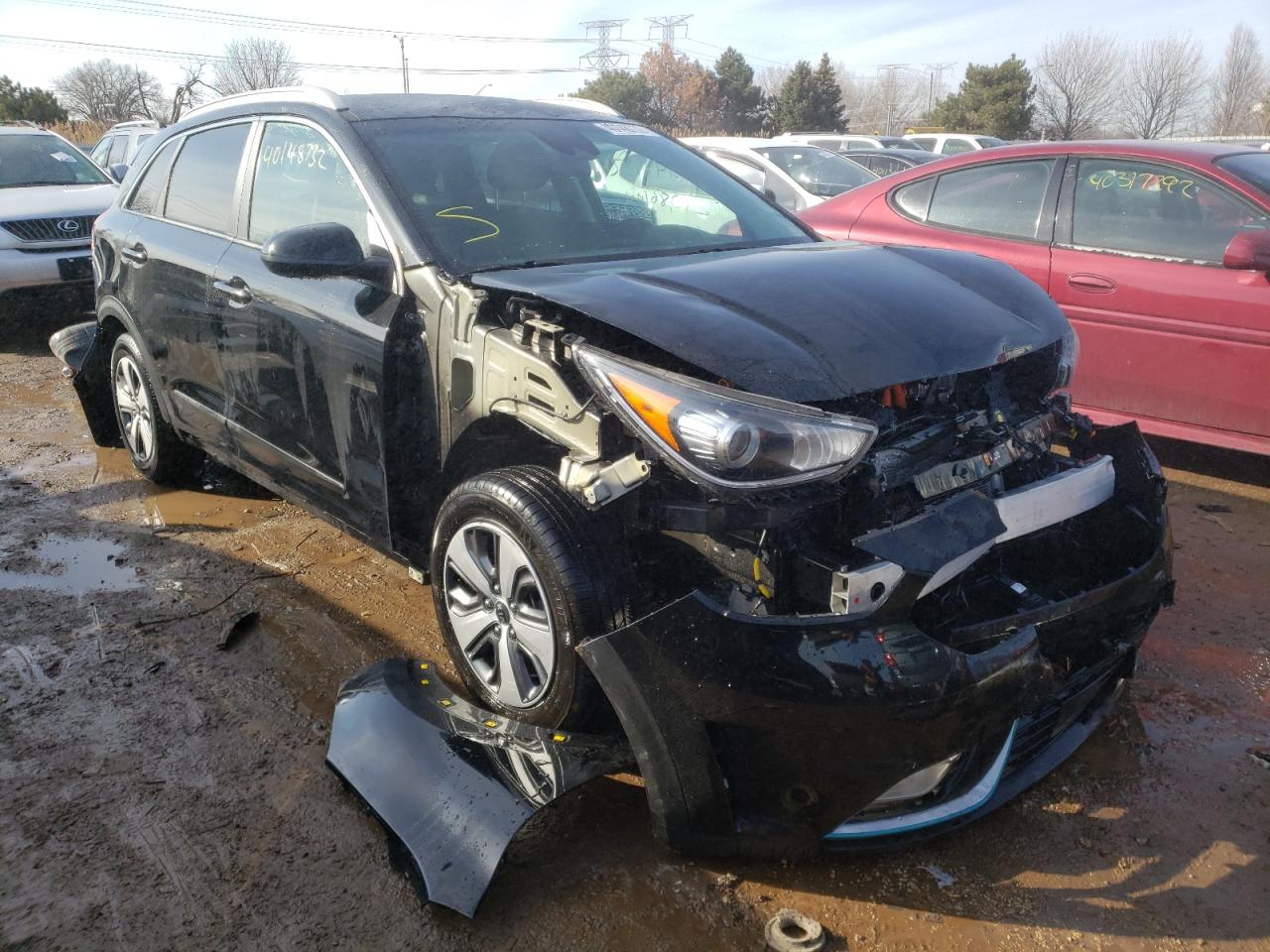 KIA NIRO LX 2019 with VIN KNDCM3LD9K5354042 - Photo from auction