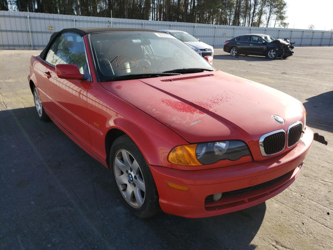 BMW 323 CI 2000 with VIN WBABR3341YEA83094 - Photo from auction