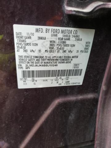 Photo 10 from auction – 2011 LINCOLN MKX with VIN 2LMDJ6JK6BBJ10246
