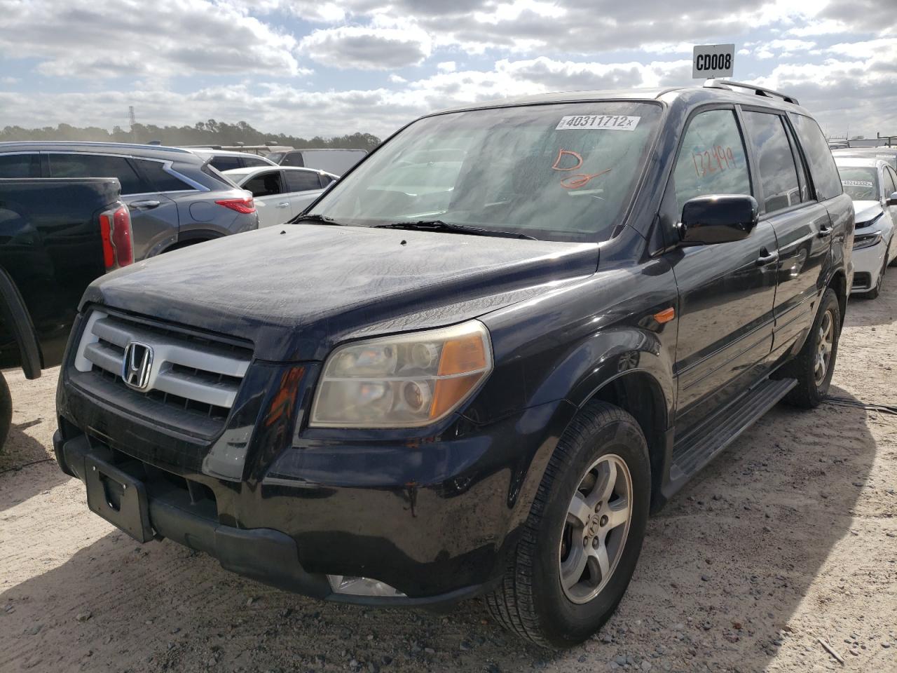 Zdjęcie 2 z aukcji – 2007 HONDA PILOT EXL z VIN 5FNYF28747B026420