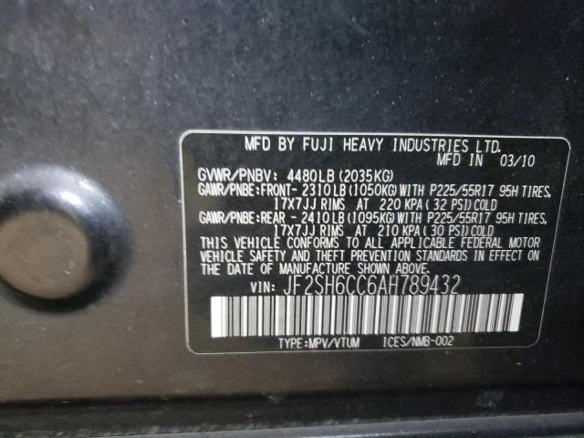 Photo 10 from auction – 2010 SUBARU FORESTER 2 with VIN JF2SH6CC6AH789432