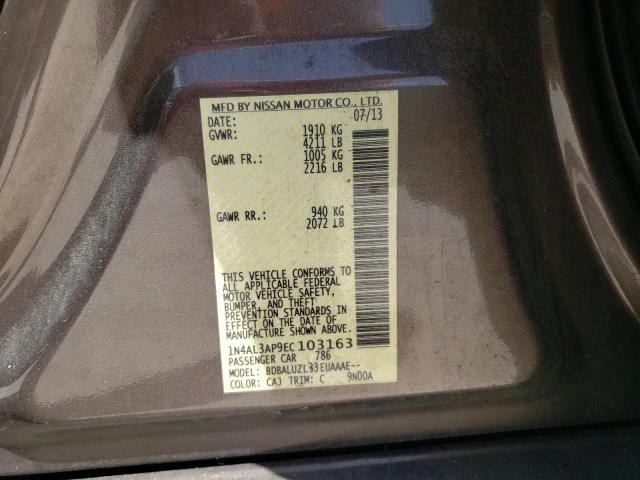 Photo 10 from auction – 2014 NISSAN ALTIMA 2.5 with VIN 1N4AL3AP9EC103163