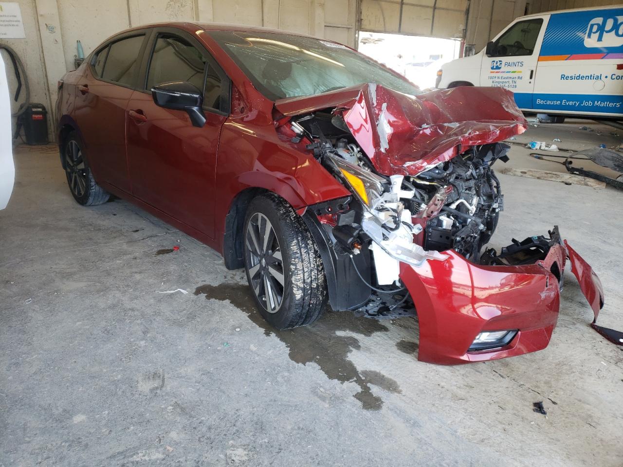 NISSAN VERSA SR 2021 with VIN 3N1CN8FV1ML893419 - Photo from auction