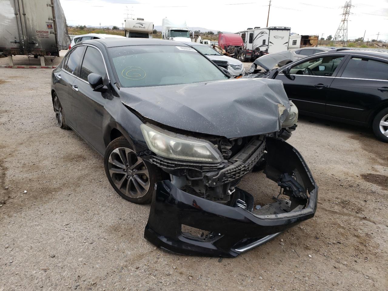 HONDA ACCORD SPO 2014 with VIN 1HGCR2F55EA251374 - Photo from auction