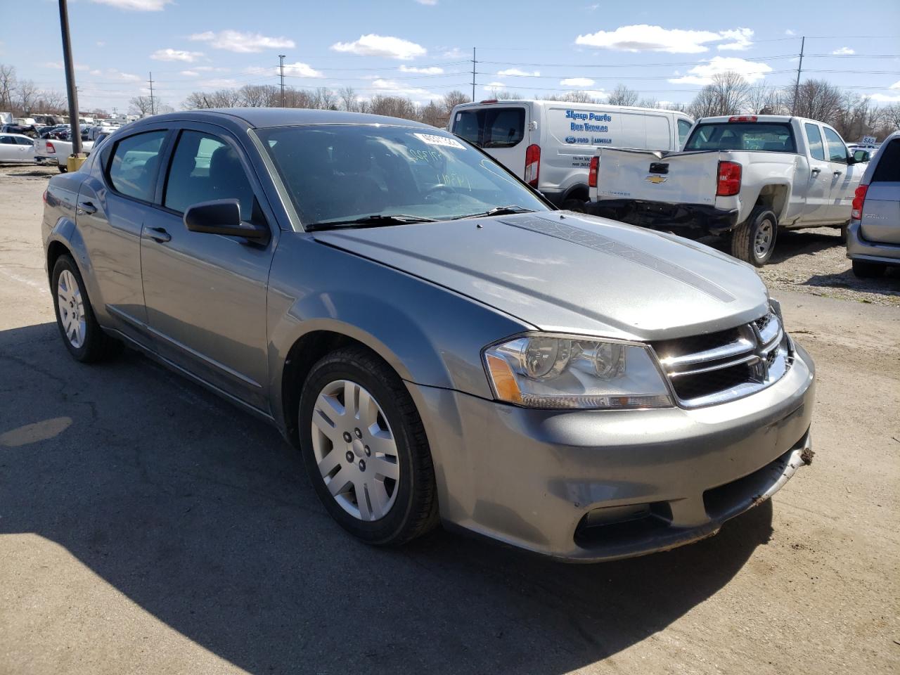 DODGE AVENGER SE 2012 with VIN 1C3CDZAB2CN322561 - Photo from auction