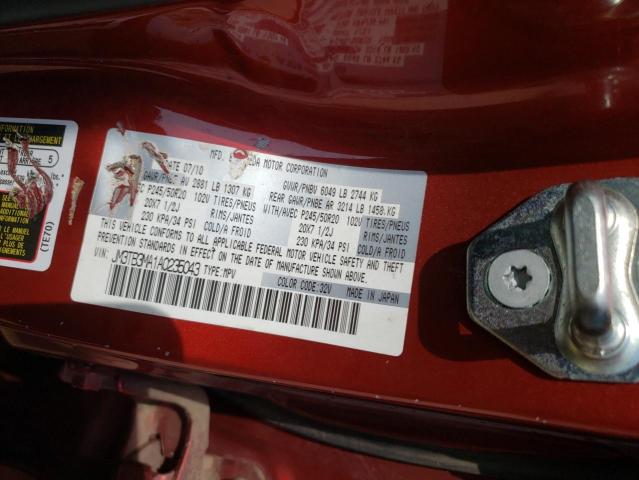 Photo 10 from auction – 2010 MAZDA CX-9 with VIN JM3TB3MA1A0235043