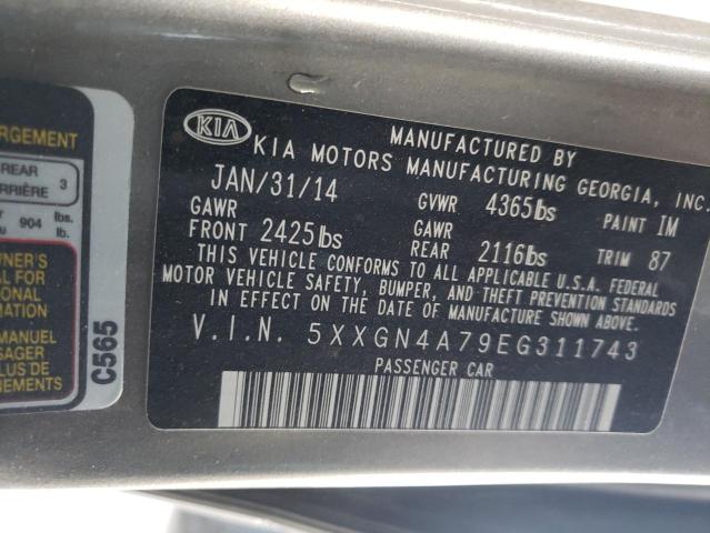 KIA OPTIMA EX 2014 with VIN 5XXGN4A79EG311743 - Photo from auction