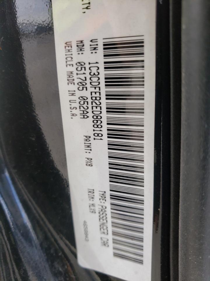 Photo 10 from auction – 2014 DODGE DART GT with VIN 1C3CDFEB2ED868181