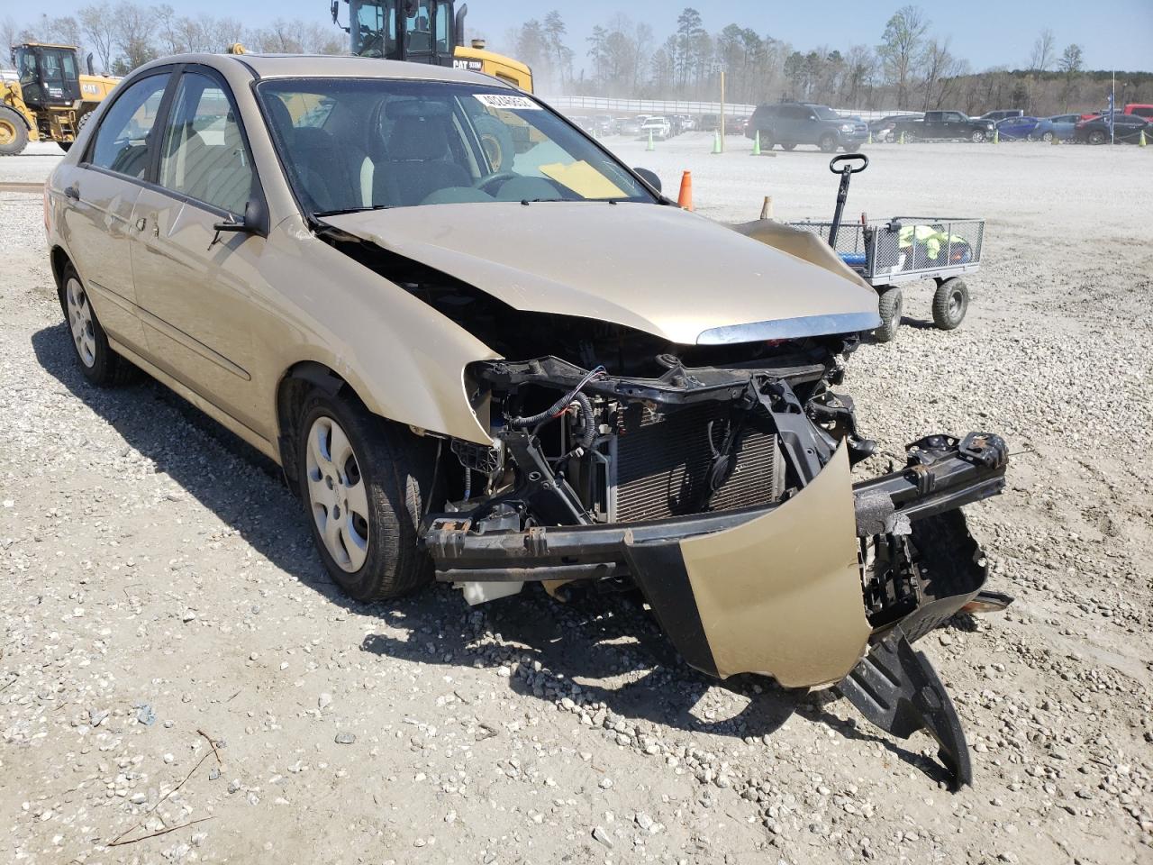 KIA SPECTRA EX 2009 with VIN KNAFE221095655950 - Photo from auction