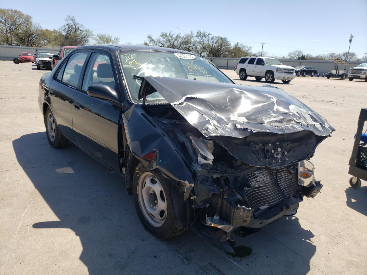TOYOTA COROLLA VE 2000 with VIN 2T1BR12EXYC318769 - Photo from auction