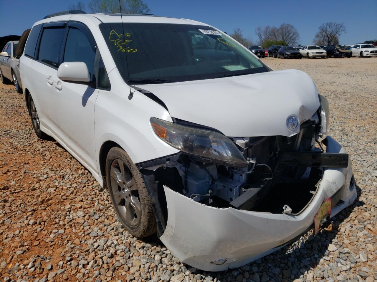 TOYOTA SIENNA SPO 2011 with VIN 5TDXK3DC0BS068250 - Photo from auction