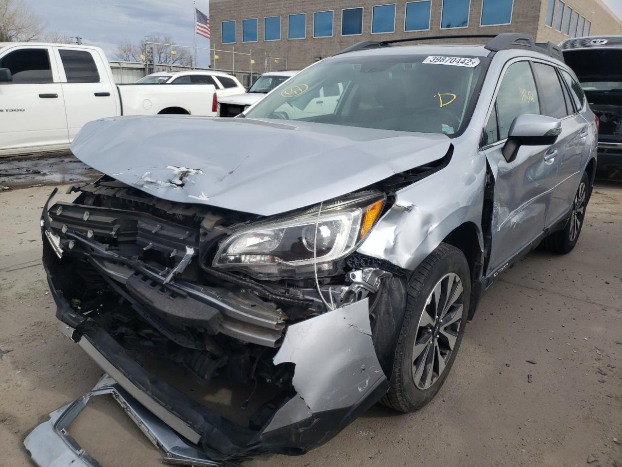 Photo 2 from auction – 2016 SUBARU OUTBACK 2. with VIN 4S4BSBNCXG3292214