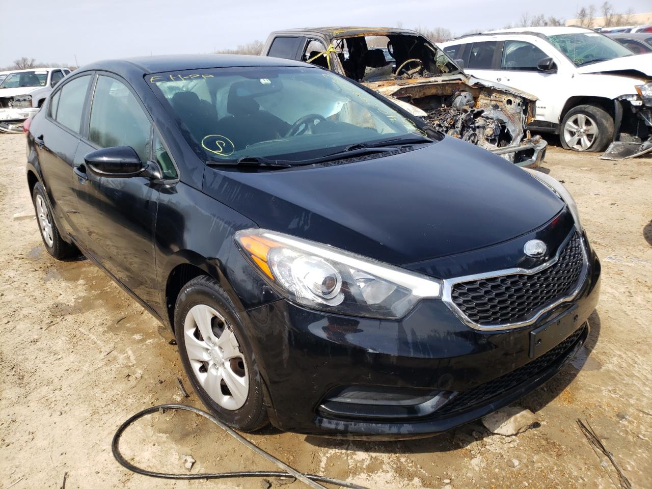 KIA FORTE LX 2014 with VIN KNAFK4A6XE5144595 - Photo from auction
