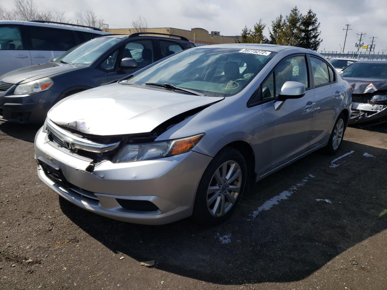 Photo 2 from auction – 2012 HONDA CIVIC EXL with VIN 2HGFB2F93CH113626