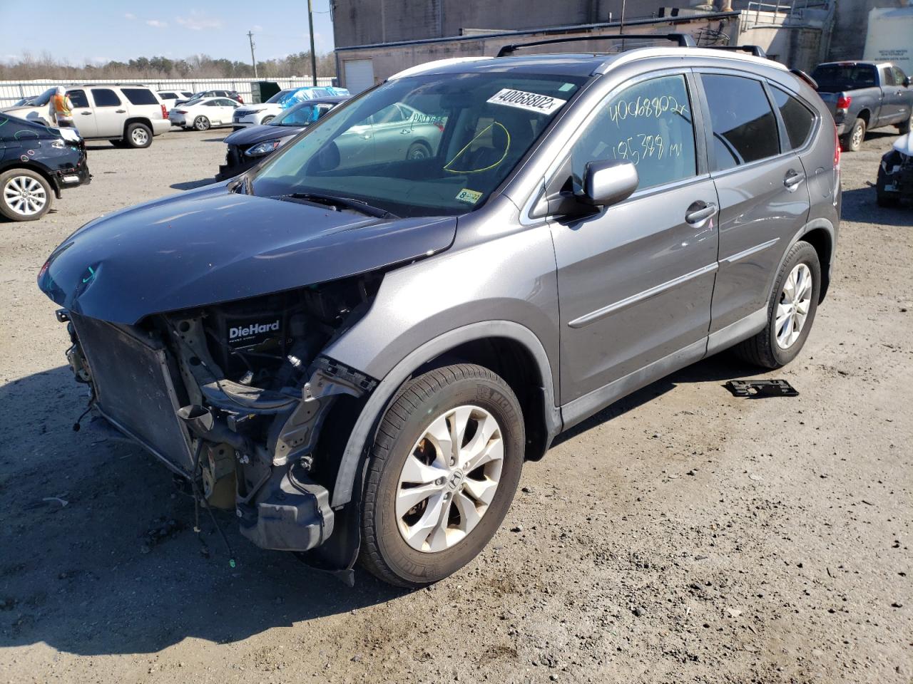 Photo 2 from auction – 2013 HONDA CR-V EXL with VIN 2HKRM4H70DH657488