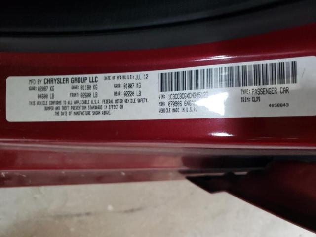 Photo 10 from auction – 2012 CHRYSLER 200 LIMITE with VIN 1C3CCBCGXCN305123