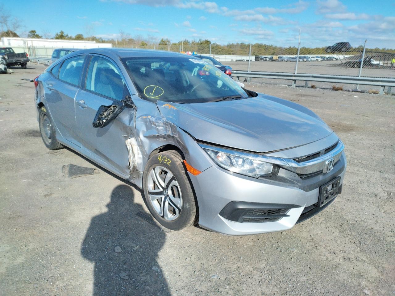HONDA CIVIC LX 2016 with VIN 19XFC2F51GE241504 - Photo from auction