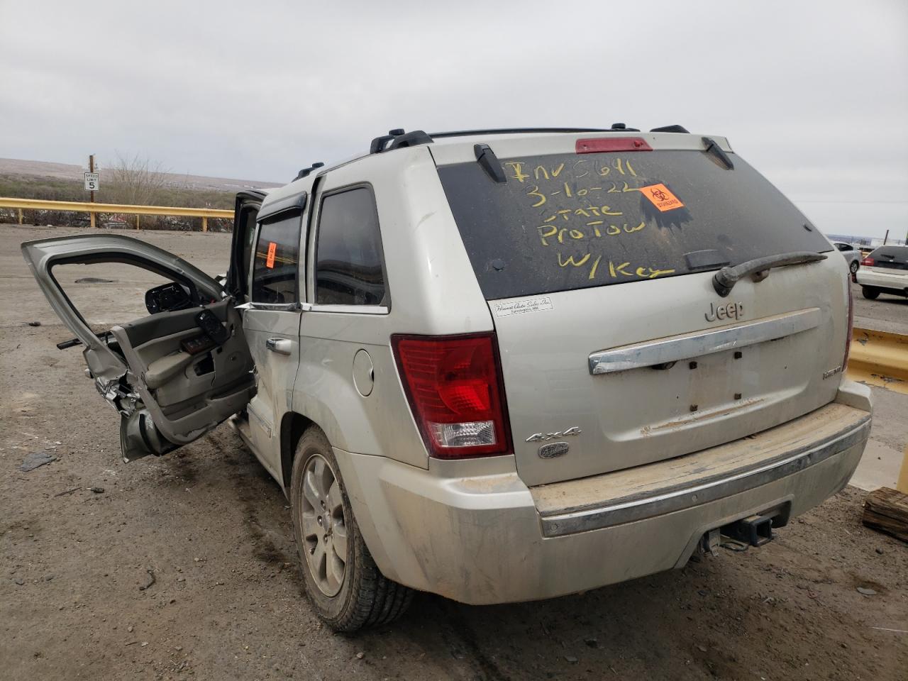 Photo 3 from auction – 2008 JEEP GRAND CHER with VIN 1J8HR68218C206416