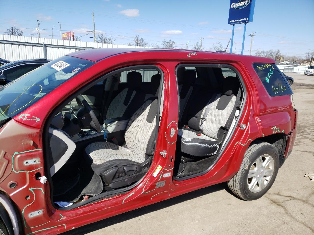 Photo 9 from auction – 2015 GMC TERRAIN SL with VIN 2GKALMEK8F6311404