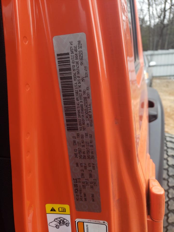 Photo 10 from auction – 2018 JEEP WRANGLER U with VIN 1C4HJXDG9JW232398