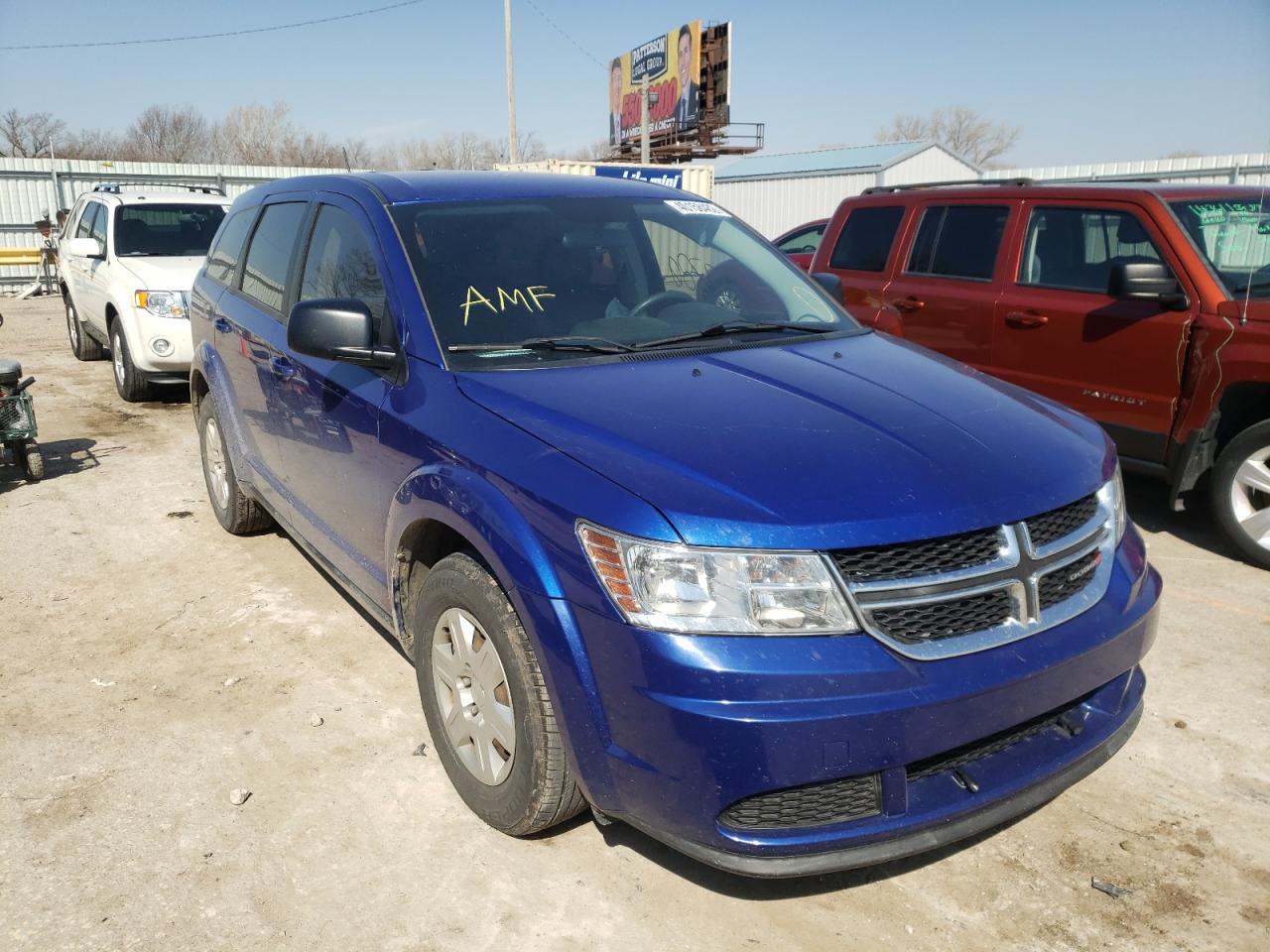 DODGE JOURNEY SE 2012 with VIN 3C4PDCABXCT388978 - Photo from auction