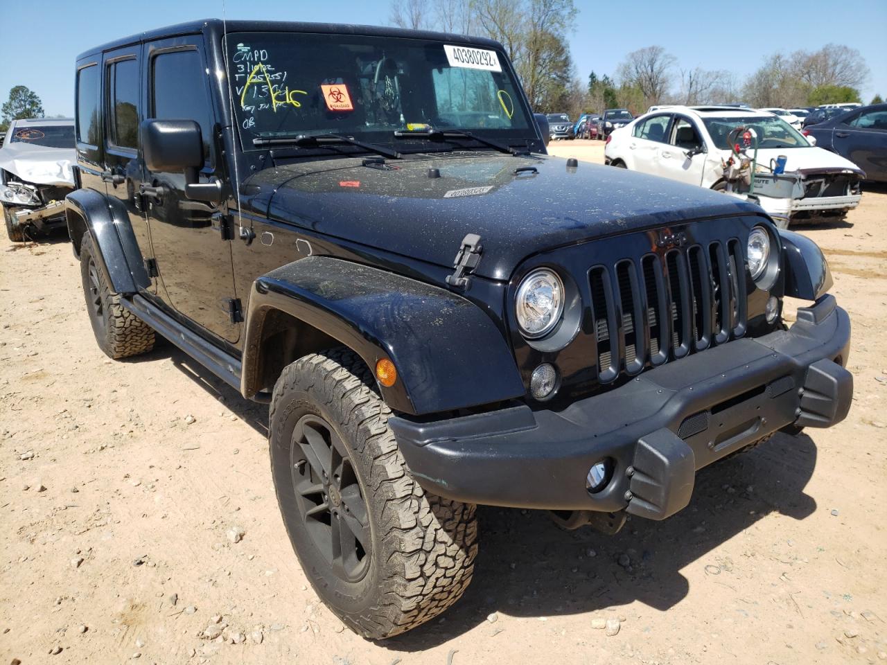 JEEP WRANGLER U 2017 with VIN 1C4BJWEG3HL621306 - Photo from auction