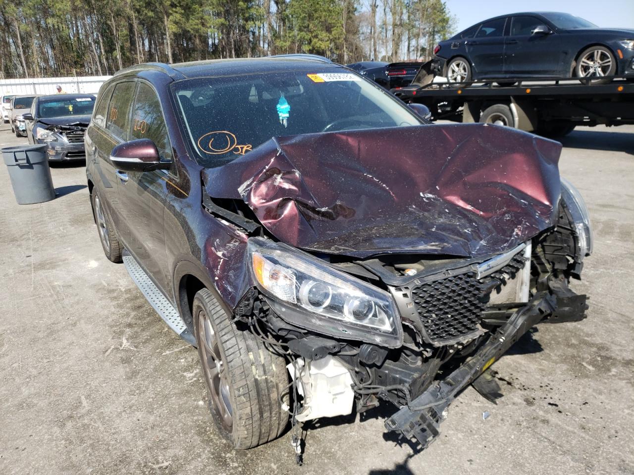 KIA SORENTO SX 2016 with VIN 5XYPK4A57GG075759 - Photo from auction