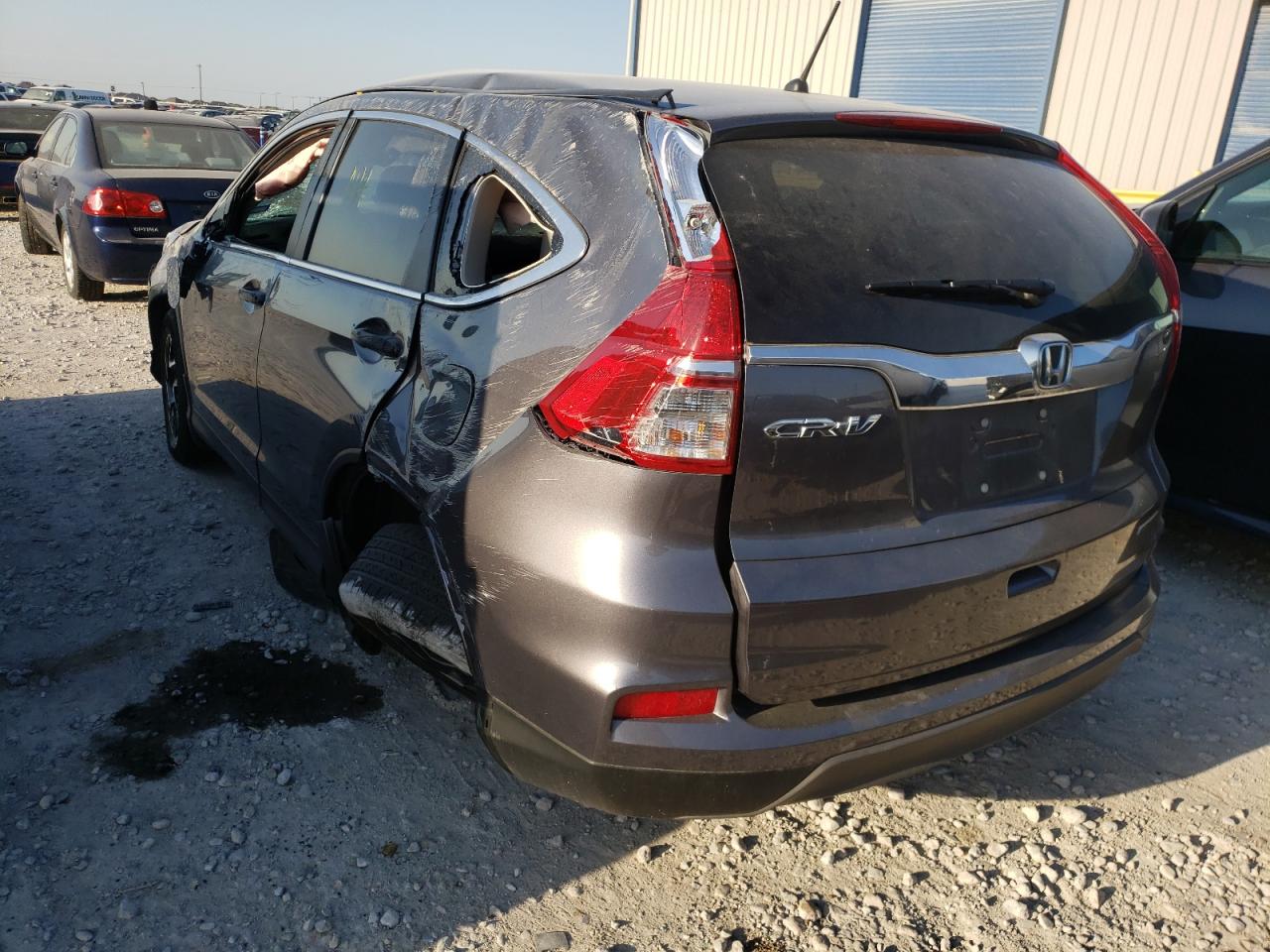 Photo 3 from auction – 2016 HONDA CR-V SE with VIN 2HKRM3H47GH514218