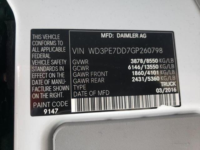 Photo 10 from auction – 2016 MERCEDES-BENZ SPRINTER 2 with VIN WD3PE7DD7GP260798
