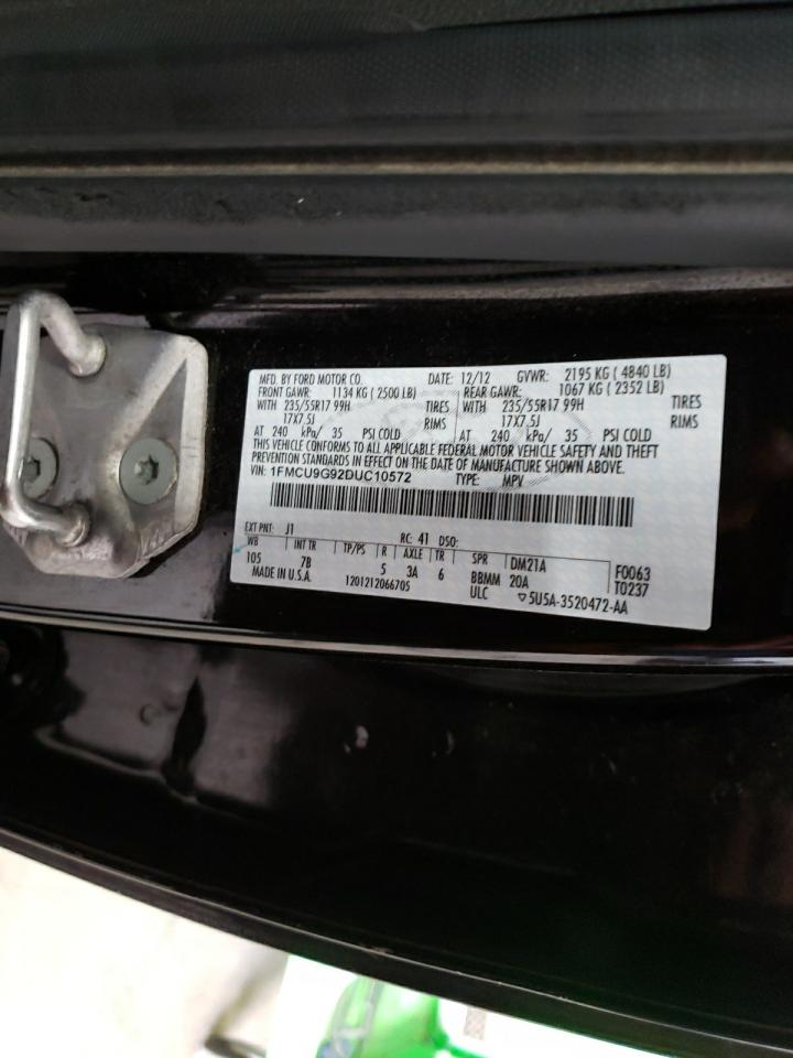 Photo 10 from auction – 2013 FORD ESCAPE SE with VIN 1FMCU9G92DUC10572