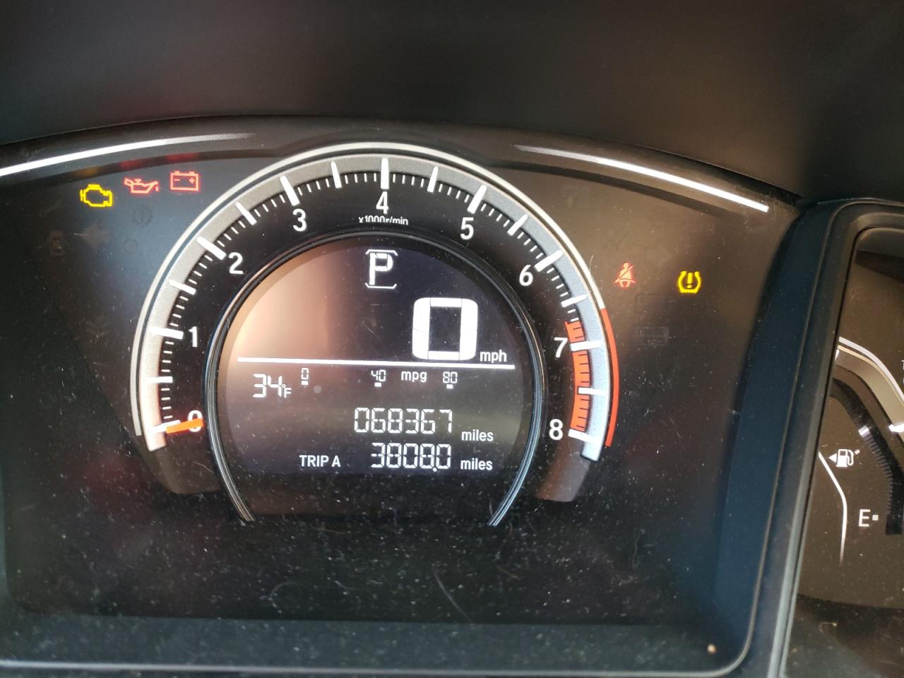 Photo 8 from auction – 2016 HONDA CIVIC LX with VIN 19XFC2F5XGE251061