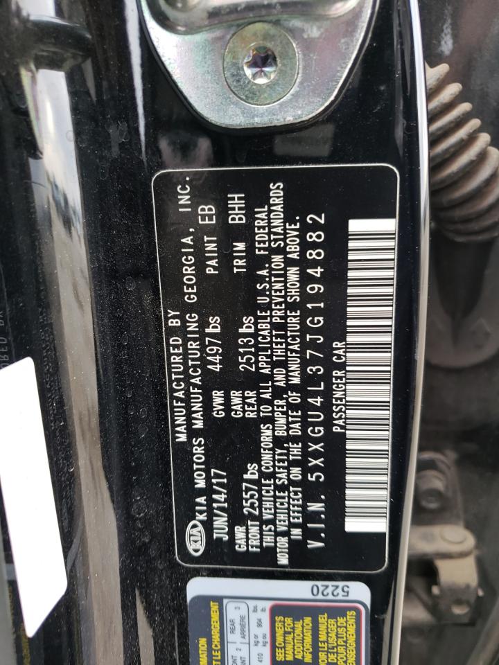 Photo 10 from auction – 2018 KIA OPTIMA EX with VIN 5XXGU4L37JG194882