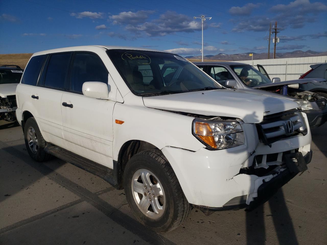 HONDA PILOT LX 2007 with VIN 5FNYF18137B021506 - Photo from auction
