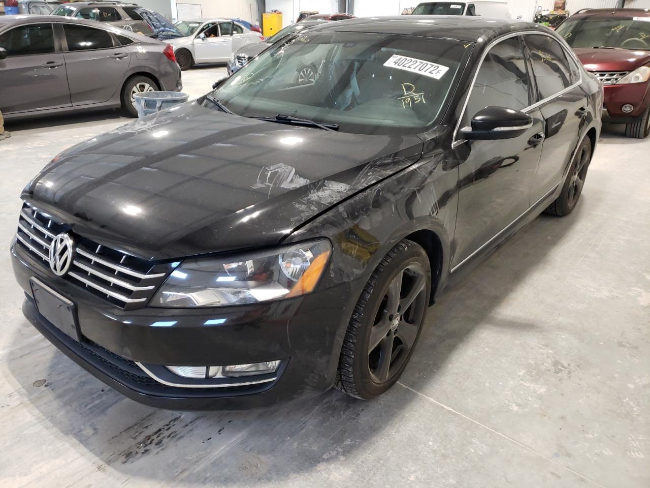 Photo 2 from auction – 2012 VOLKSWAGEN PASSAT SEL with VIN 1VWCM7A37CC091951