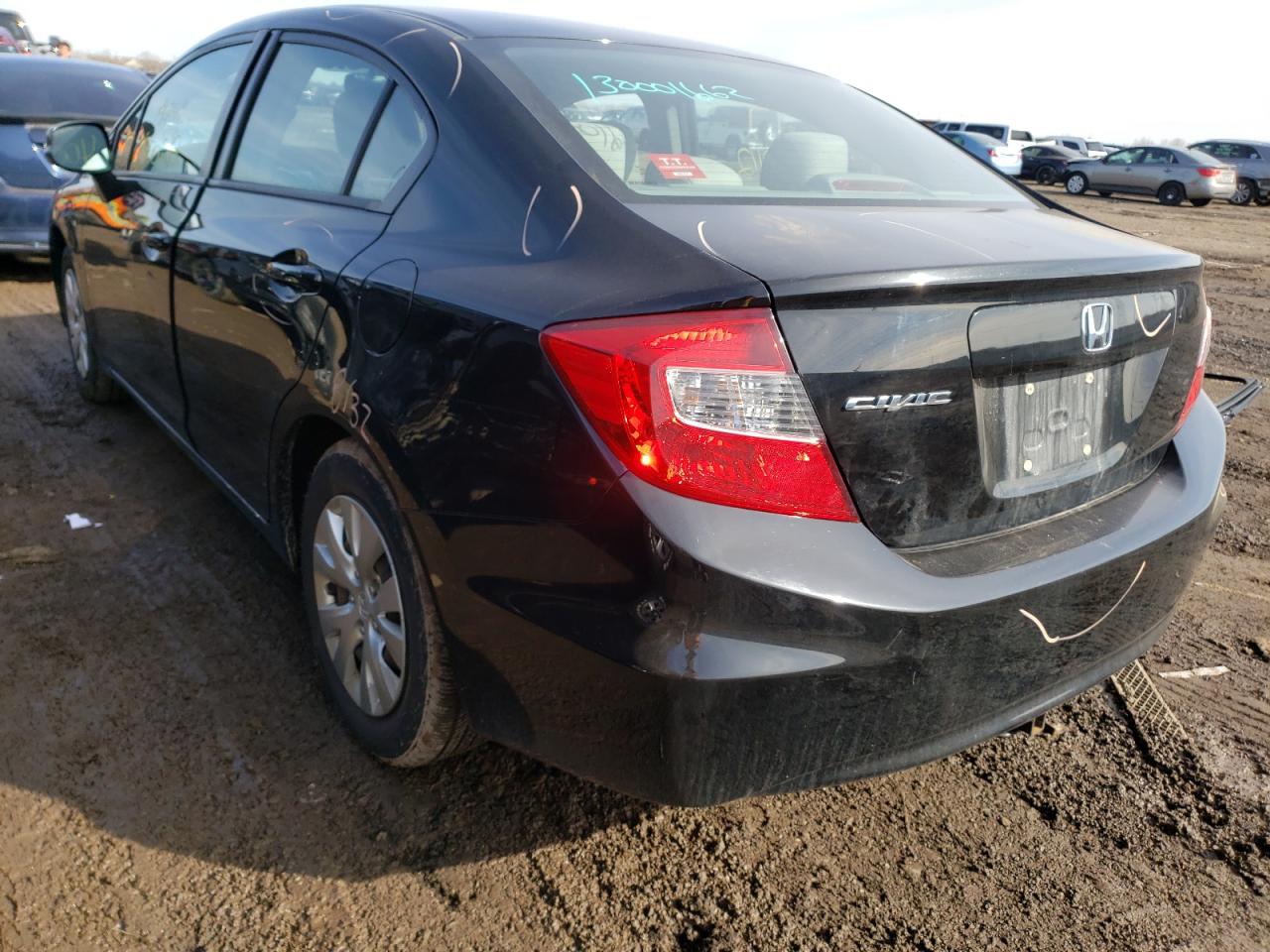 Photo 3 from auction – 2012 HONDA CIVIC LX with VIN 19XFB2F51CE007313