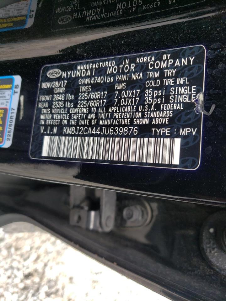 Photo 10 from auction – 2018 HYUNDAI TUCSON SE with VIN KM8J2CA44JU639876