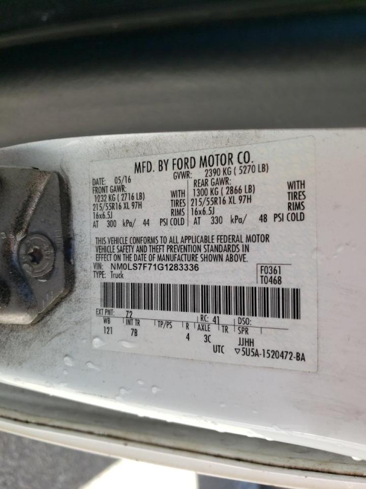 Photo 10 from auction – 2016 FORD TRANSIT CO with VIN NM0LS7F71G1283336
