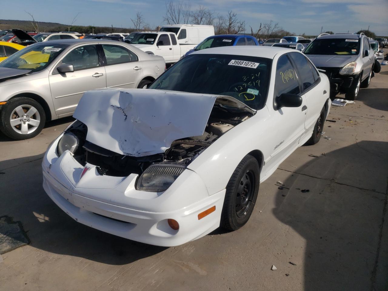 Photo 2 from auction – 2001 PONTIAC SUNFIRE SE with VIN 1G2JB524417127519