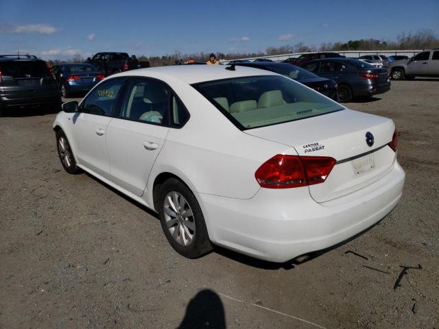 Photo 3 from auction – 2013 VOLKSWAGEN PASSAT S with VIN 1VWAP7A32DC137234