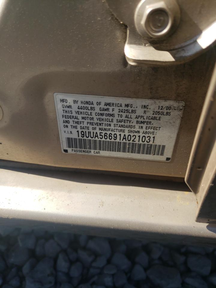 Photo 10 from auction – 2001 ACURA 3.2TL with VIN 19UUA56691A021031