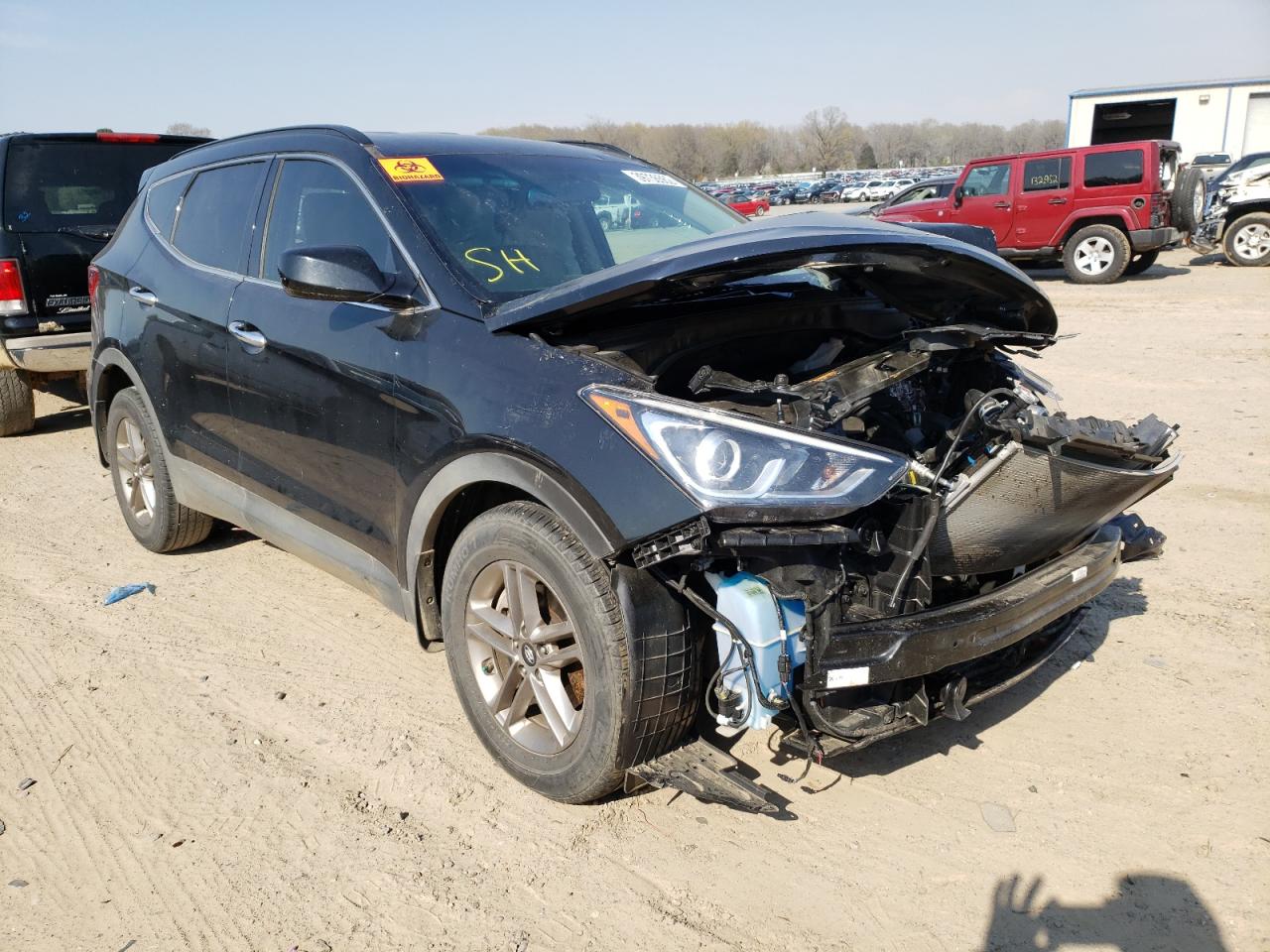 HYUNDAI SANTA FE S 2017 with VIN 5NMZU3LB0HH042514 - Photo from auction