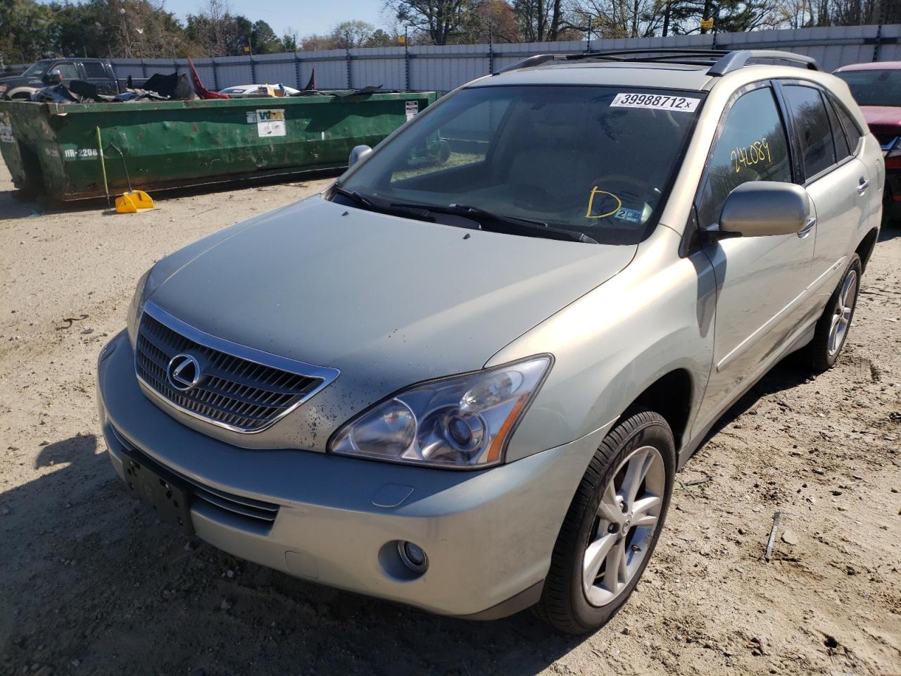 Photo 2 from auction – 2008 LEXUS RX 400H with VIN JTJHW31U682053254