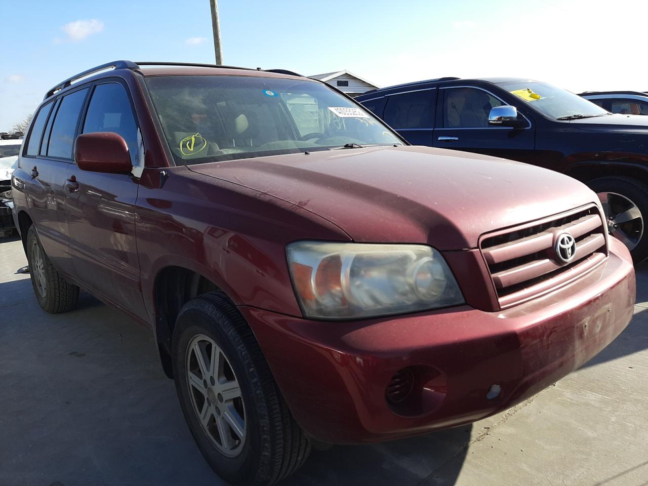 TOYOTA HIGHLANDER 2005 with VIN JTEDD21A950120505 - Photo from auction