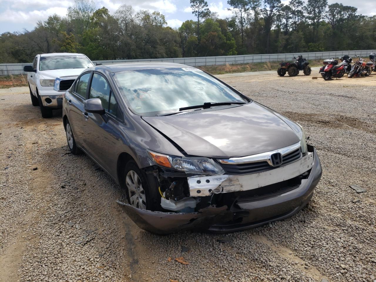 Photo 1 from auction – 2012 HONDA CIVIC LX with VIN 19XFB2F58CE098547