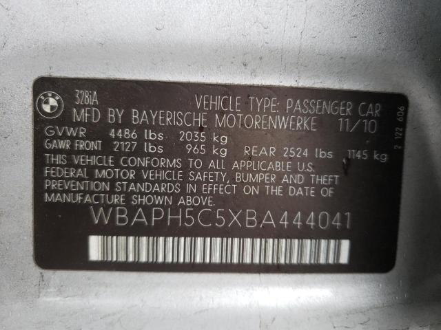 Photo 10 from auction – 2011 BMW 328 I SULE with VIN WBAPH5C5XBA444041