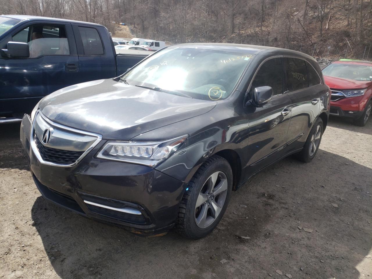 Photo 2 from auction – 2016 ACURA MDX with VIN 5FRYD3H27GB011019